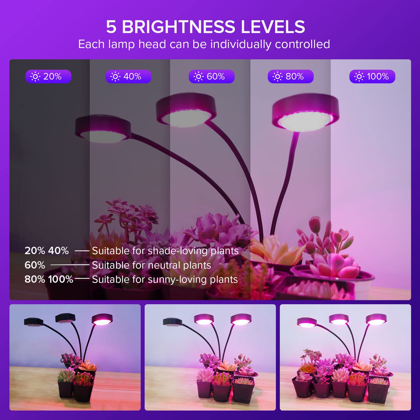 Amazon.co.jp: SANSI LEDグローライト 屋内植物用 セラミック技術採用